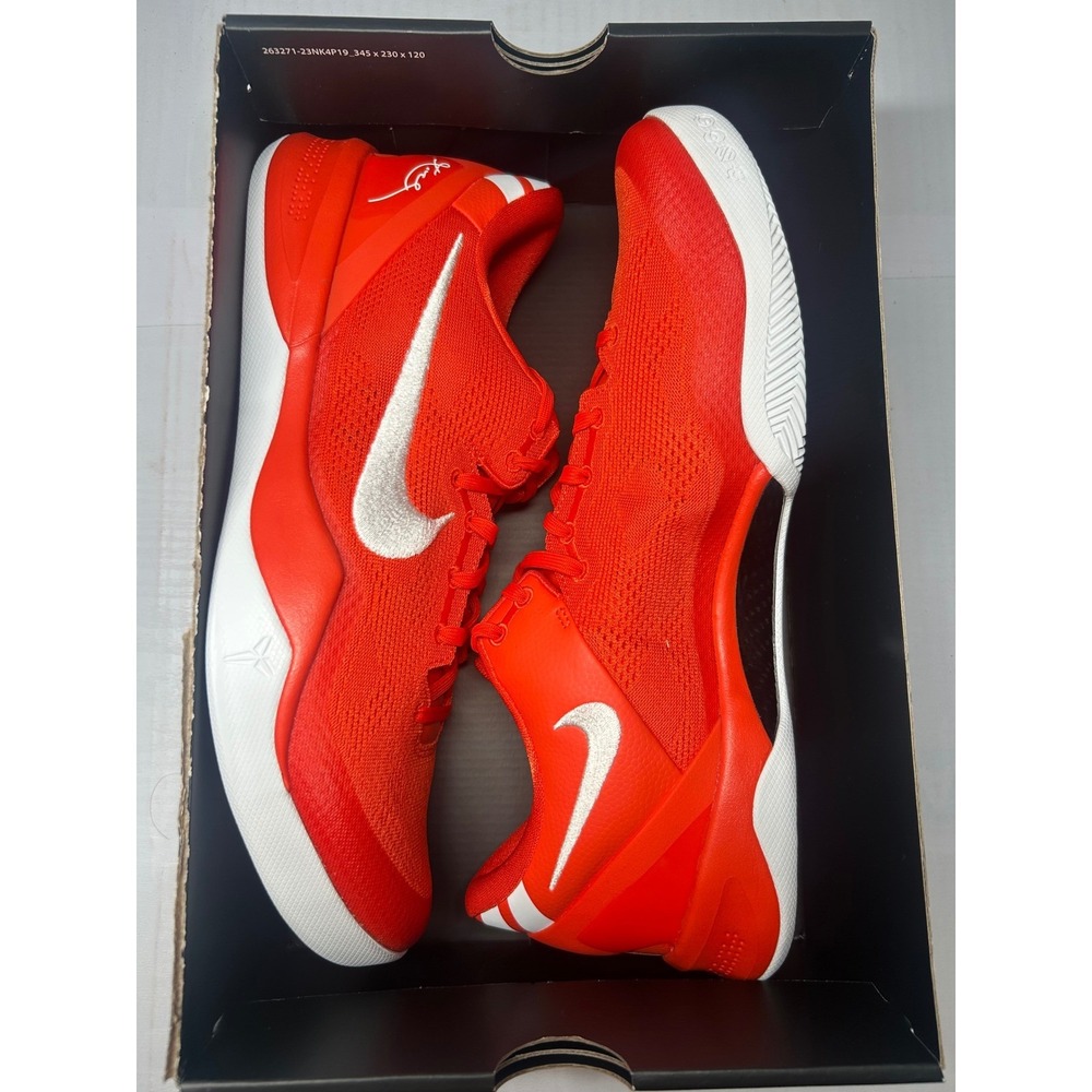 Nike Kobe 8 Protro TB Team Orange White Size 7 HM6469 800 New